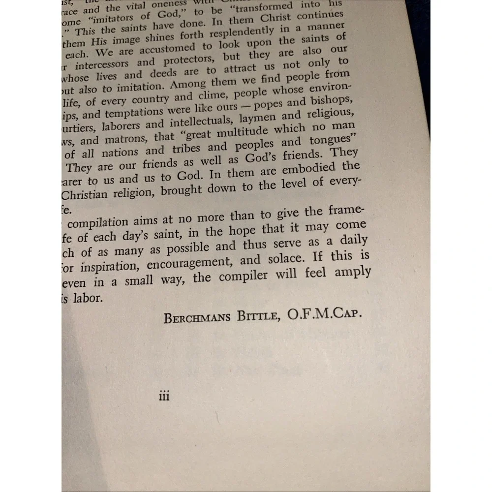 A saint a day,: According to the liturgical calendar of the church 1958 Bittle
